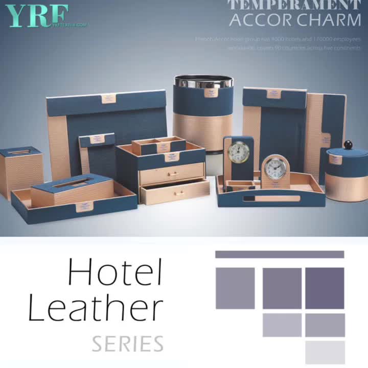 Le cuir fait main sur mesure de chambre d'amis d'hôtel de YRF place les produits en cuir de chambre d'amis