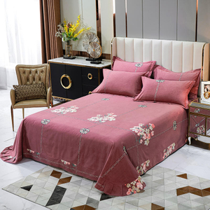Drap de lit de décoration à la maison ride confortable de bonne qualité pour la taille de reine