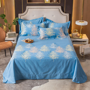 Ensemble de draps de lit luxueux prix bon marché arbre imprimé confortable