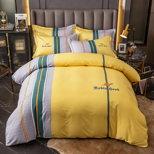 Le coton de luxe de style de mode a imprimé le doux pour le drap de lit de lit de roi